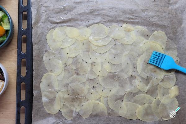 Receita de Lanche com batata - Passo 5