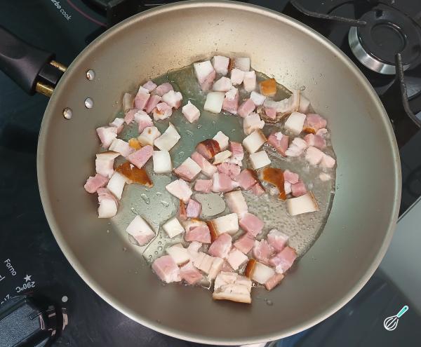 Receita de Arroz com lentilha e bacon - Passo 3