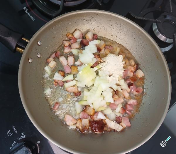 Receita de Arroz com lentilha e bacon - Passo 4