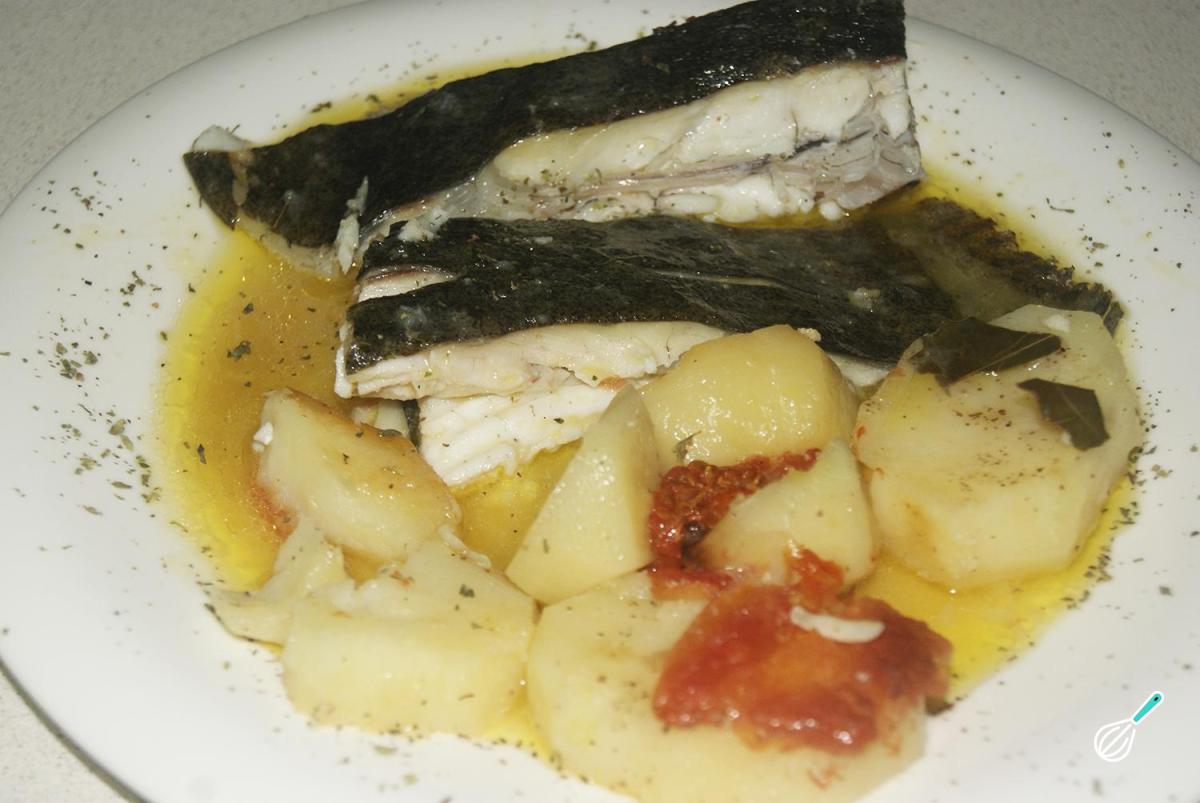 Receita de Pregado no forno com batatas