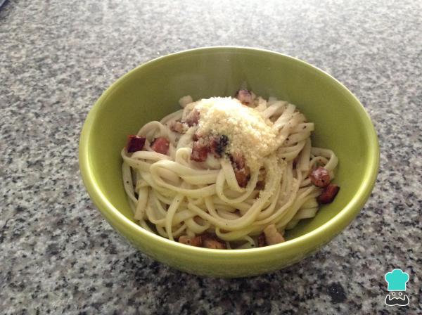 Receita de Macarrão à carbonara