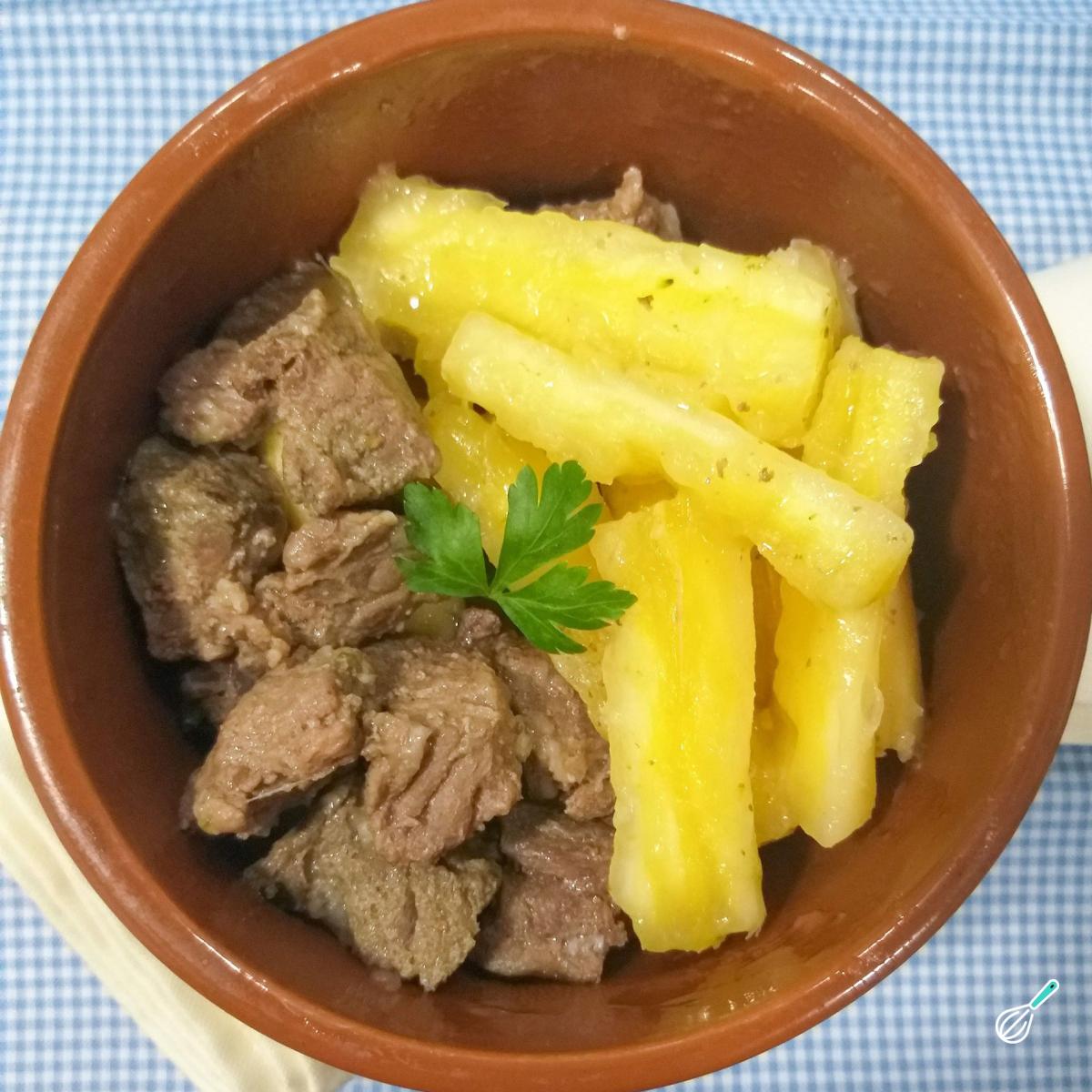 Receita de Músculo com mandioca na panela de pressão