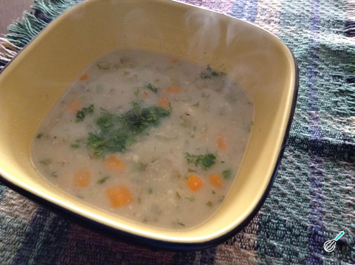 Receita de Sopa de aveia e legumes