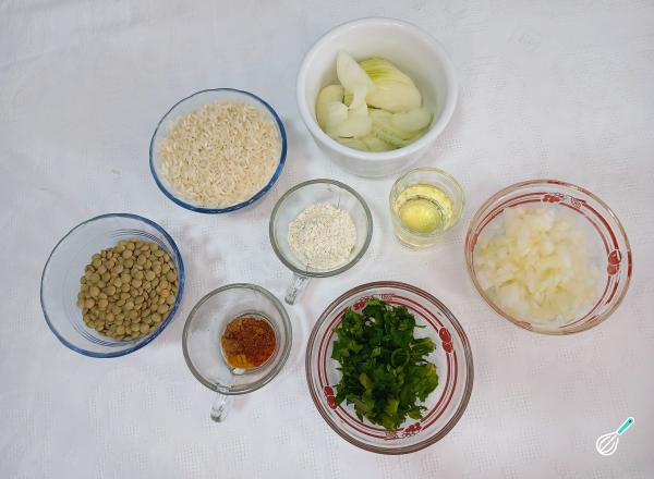 Receita de Arroz com lentilha árabe original - Passo 1