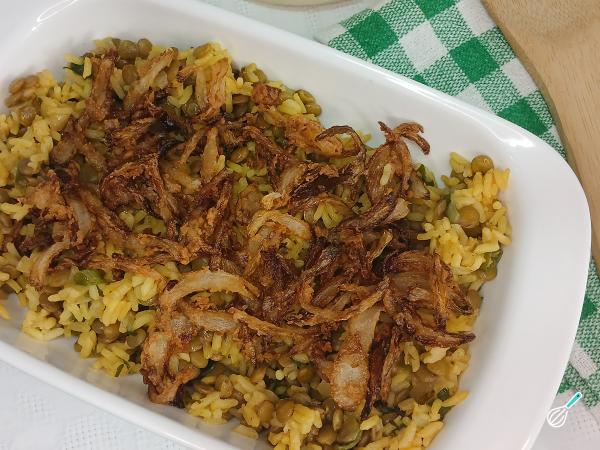 Receita de Arroz com lentilha árabe original - Passo 8