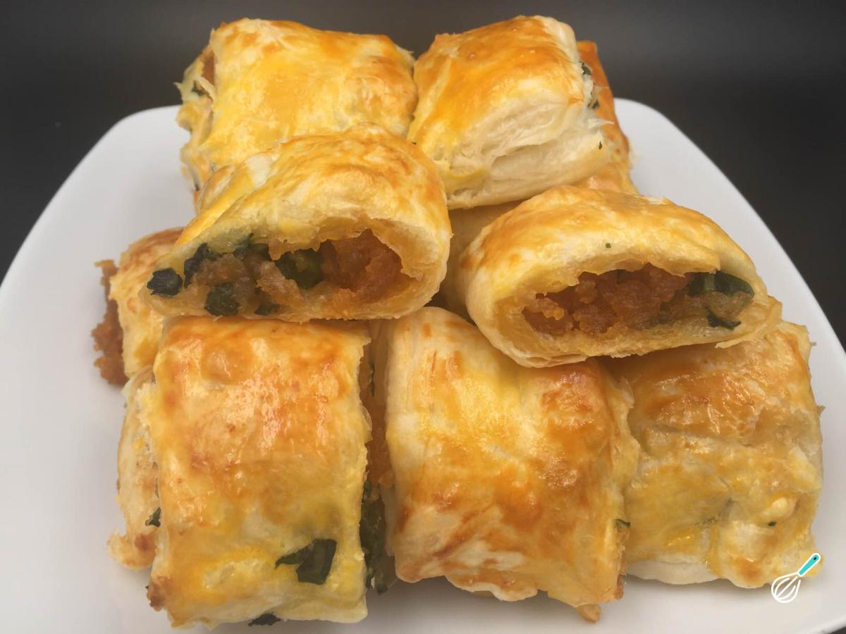 Receita de Folhadinhos de farinheira e espinafres