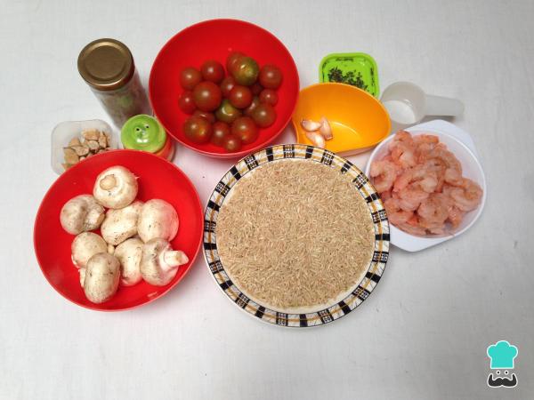 Receita de Salada de arroz com camarão - Passo 1