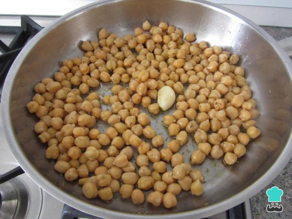 Receita de Sopa de grão de bico com couve - Passo 1