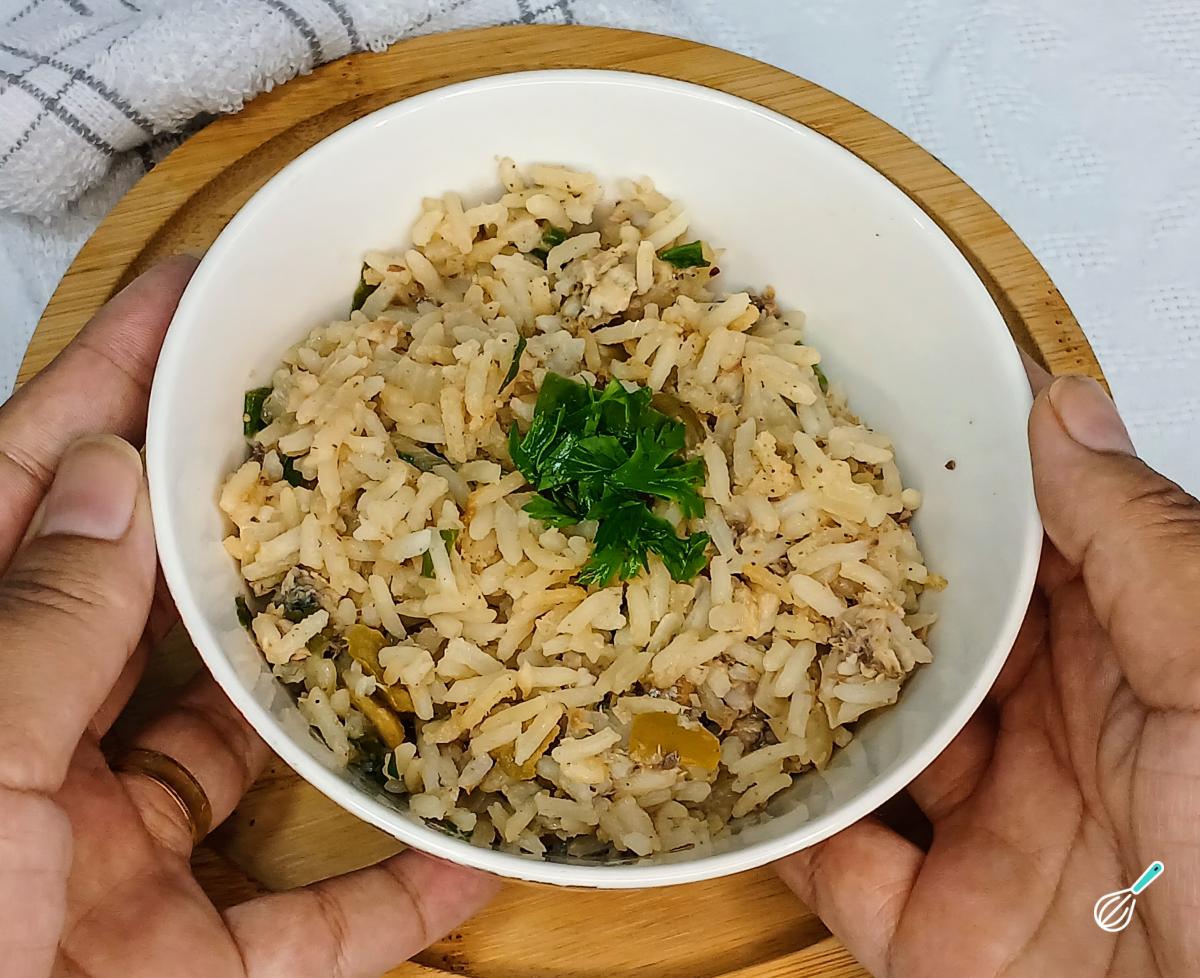 Receita de Arroz com sardinha