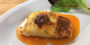 Bacalhau simples ao molho