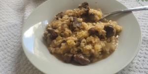 Receita de Risoto de carne com alho-poró