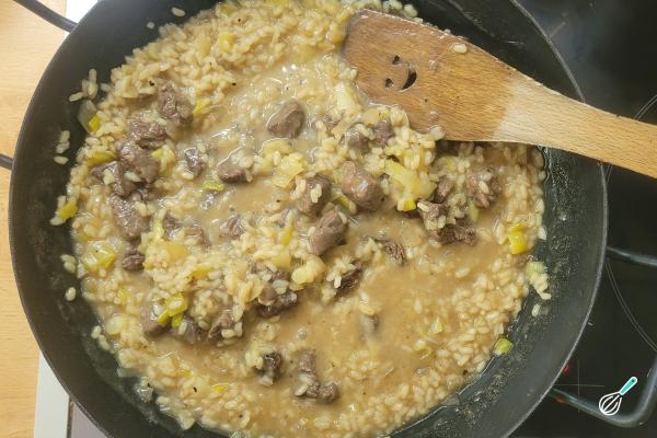 Receita de Risoto de carne com alho-poró - Passo 11