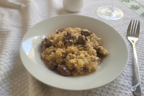 Receita de Risoto de carne com alho-poró - Passo 12