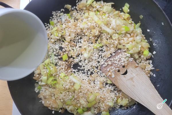Receita de Risoto de carne com alho-poró - Passo 6