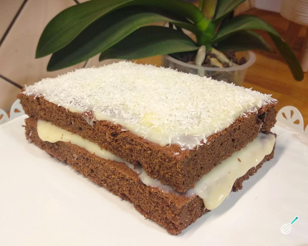 Receita de Bolo colchão de noiva de chocolate