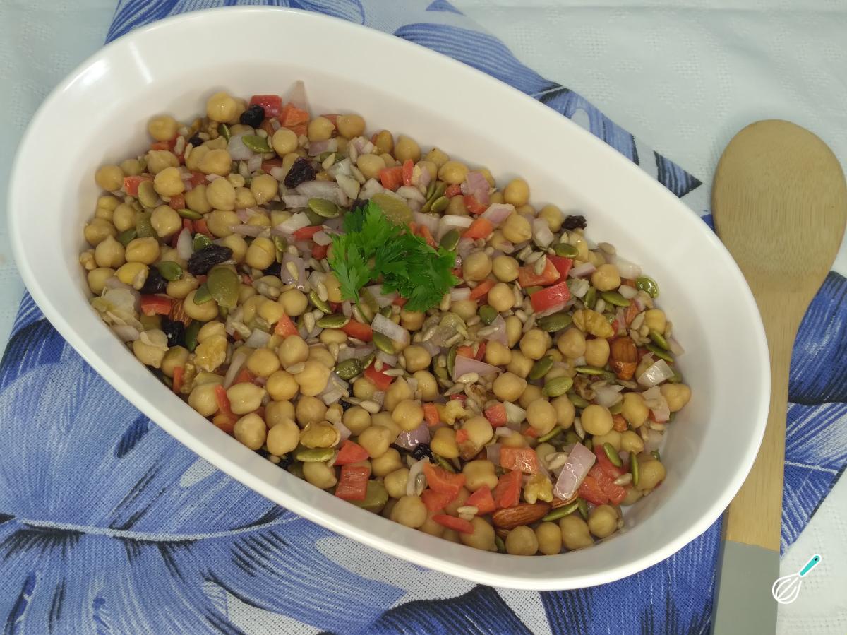 Receita de Salada de grãos