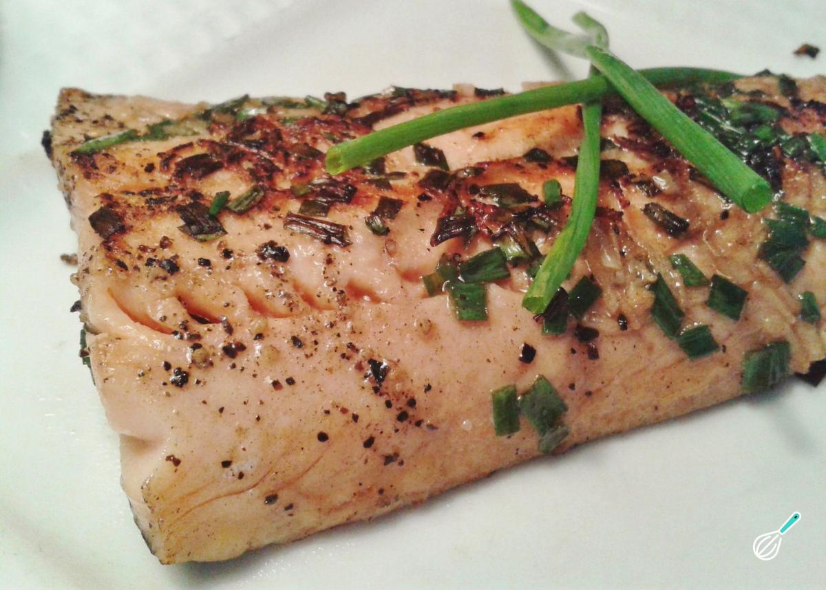 Receita de Salmão grelhado na frigideira
