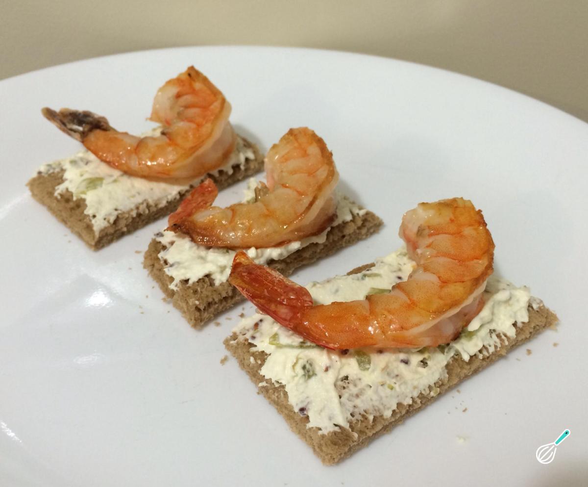 Receita de Canapés de camarão