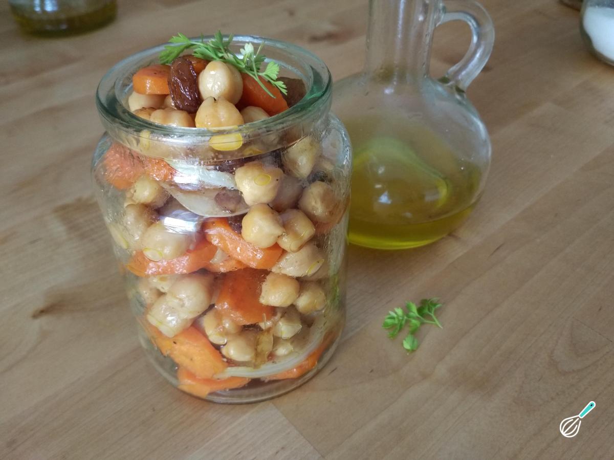 Receita de Salada de grão de bico simples