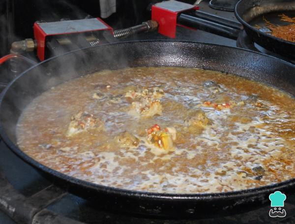 Receita de Paella com camarão - Passo 5