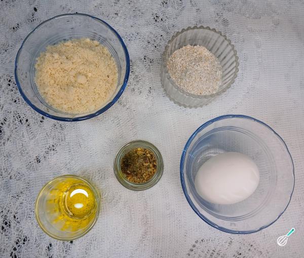 Receita de Pão de frigideira com farinha de amêndoas - Passo 1