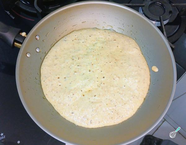 Receita de Pão de frigideira com farinha de amêndoas - Passo 5