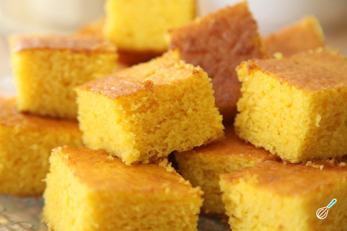 Receita de Bolo de fubá sem ovos