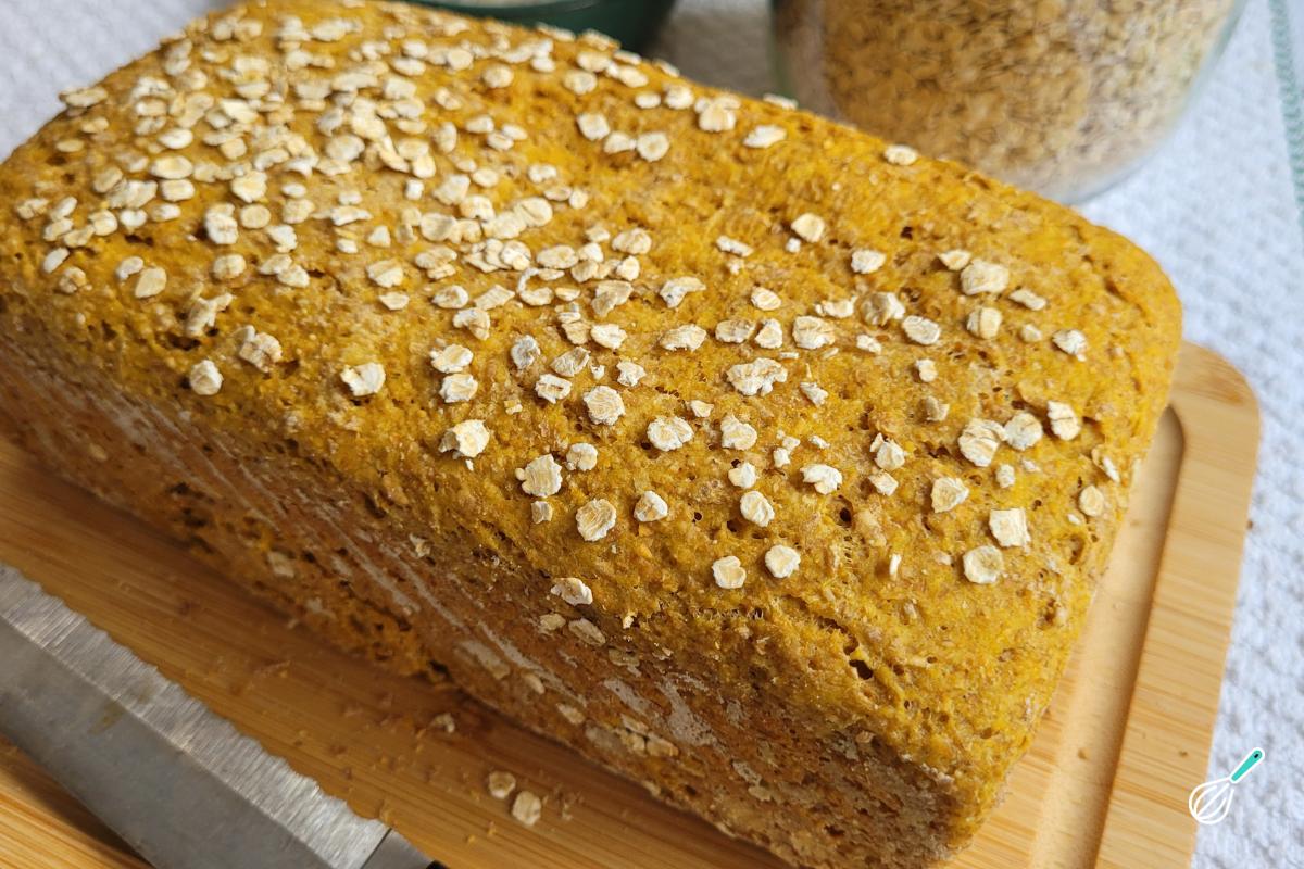 Receita de Pão de cenoura e aveia