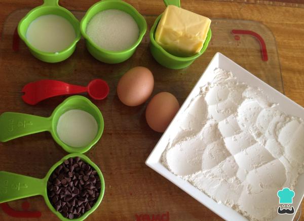 Receita de Muffin com gotas de chocolate - Passo 1