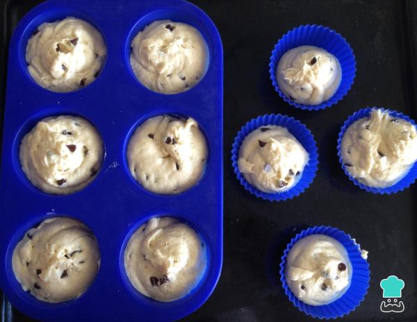 Receita de Muffin com gotas de chocolate - Passo 9