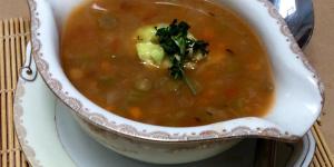 Receita de Sopa de lentilhas vegetariana