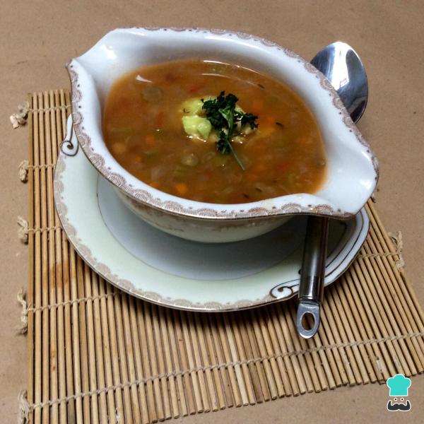 Receita de Sopa de lentilhas vegetariana - Passo 7