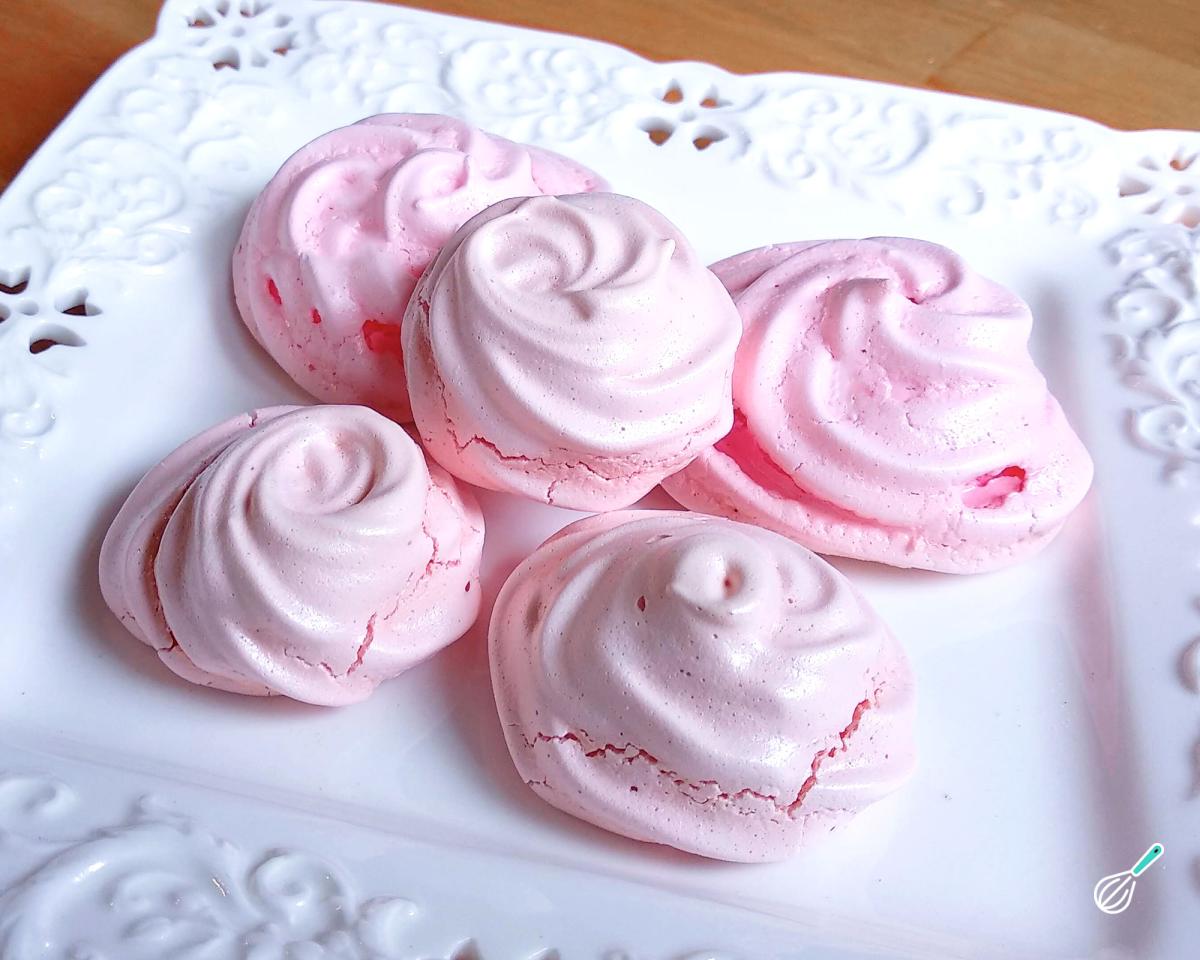 Receita de Suspiro rosa fácil e crocante