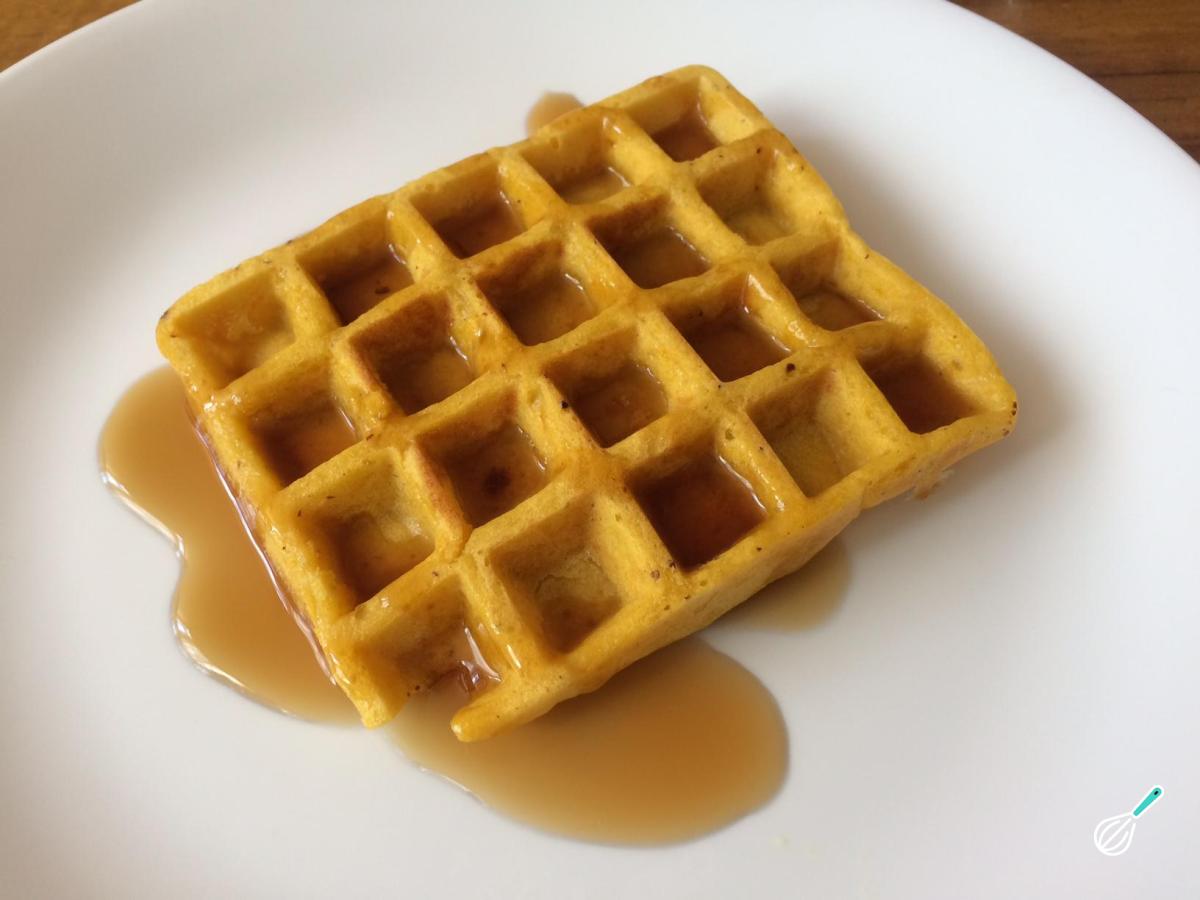 Receita de Waffle de abóbora