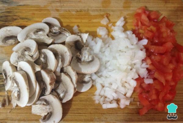 Receita de Berinjela recheada com salada de atum - Passo 3