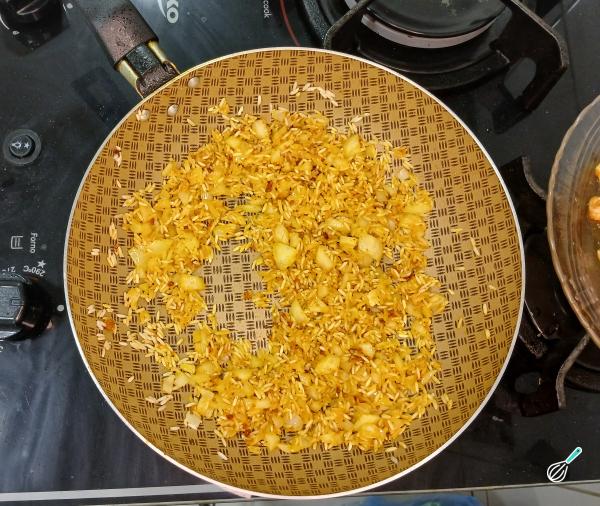 Receita de Camarão com arroz simples - Passo 5