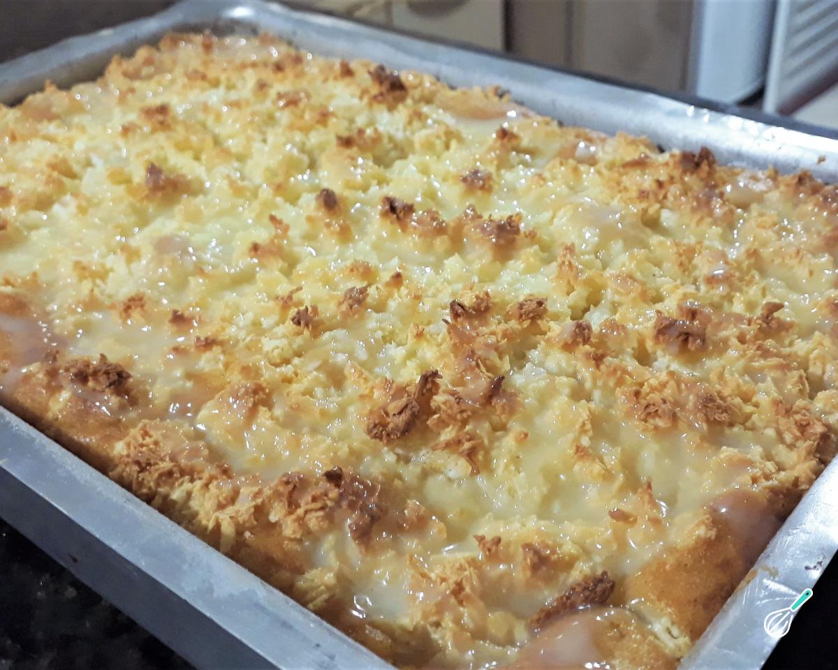 Receita de Bolo de cocada cremosa