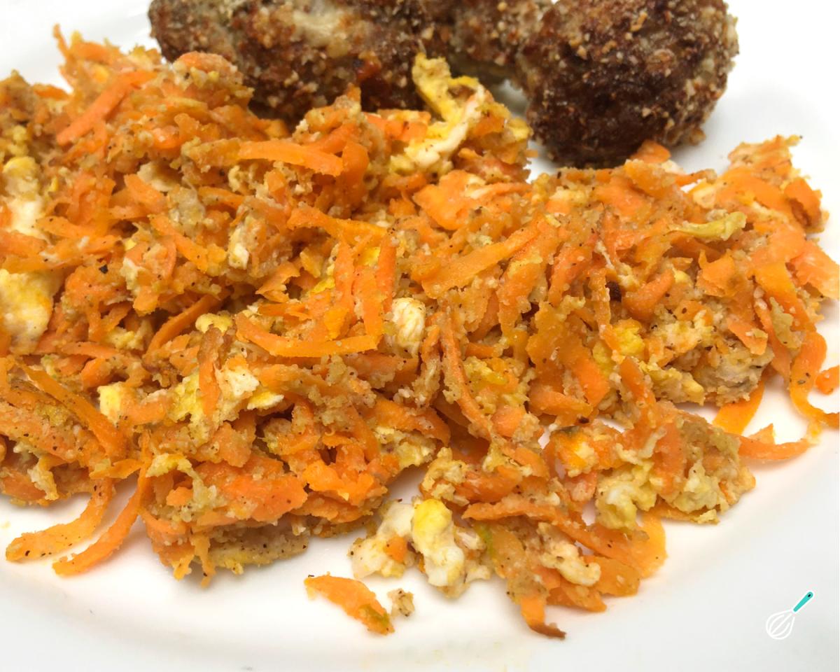 Receita de Farofa de cenoura low carb