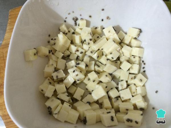 Receita de Salada de abacate e pêssego - Passo 2