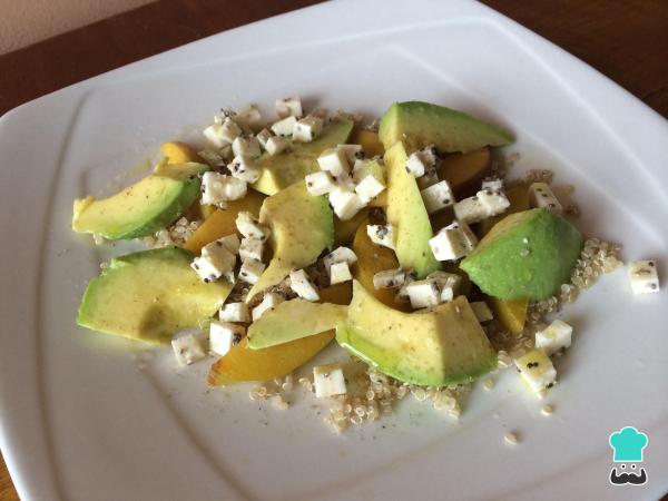 Receita de Salada de abacate e pêssego - Passo 5