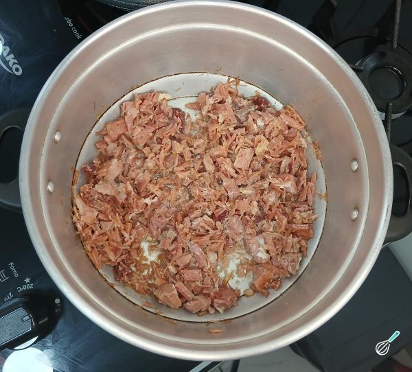 Receita de Baião de dois com feijão preto - Passo 4