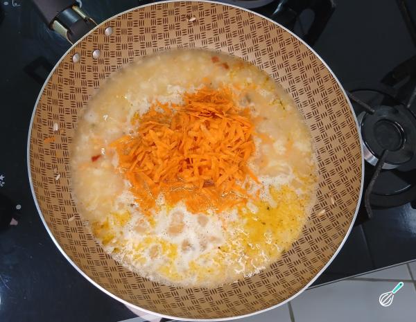 Receita de Arroz com cenoura e bacon - Passo 4