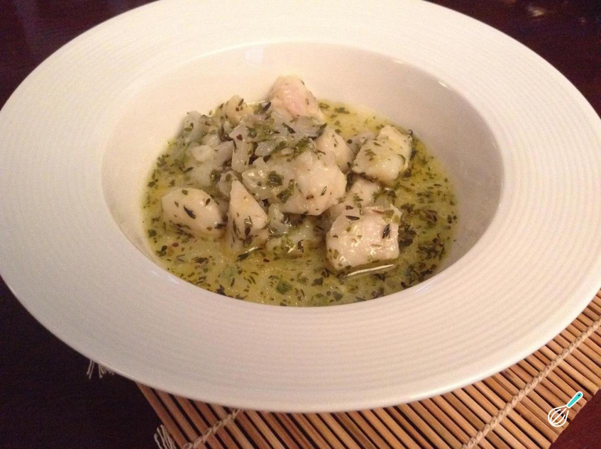 Receita de Bacalhau marinado no azeite