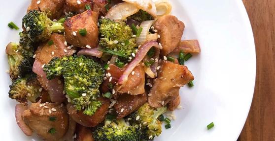 Receita de Frango com brócolis no forno