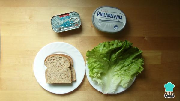 Receita de Lanche natural de atum - Passo 1