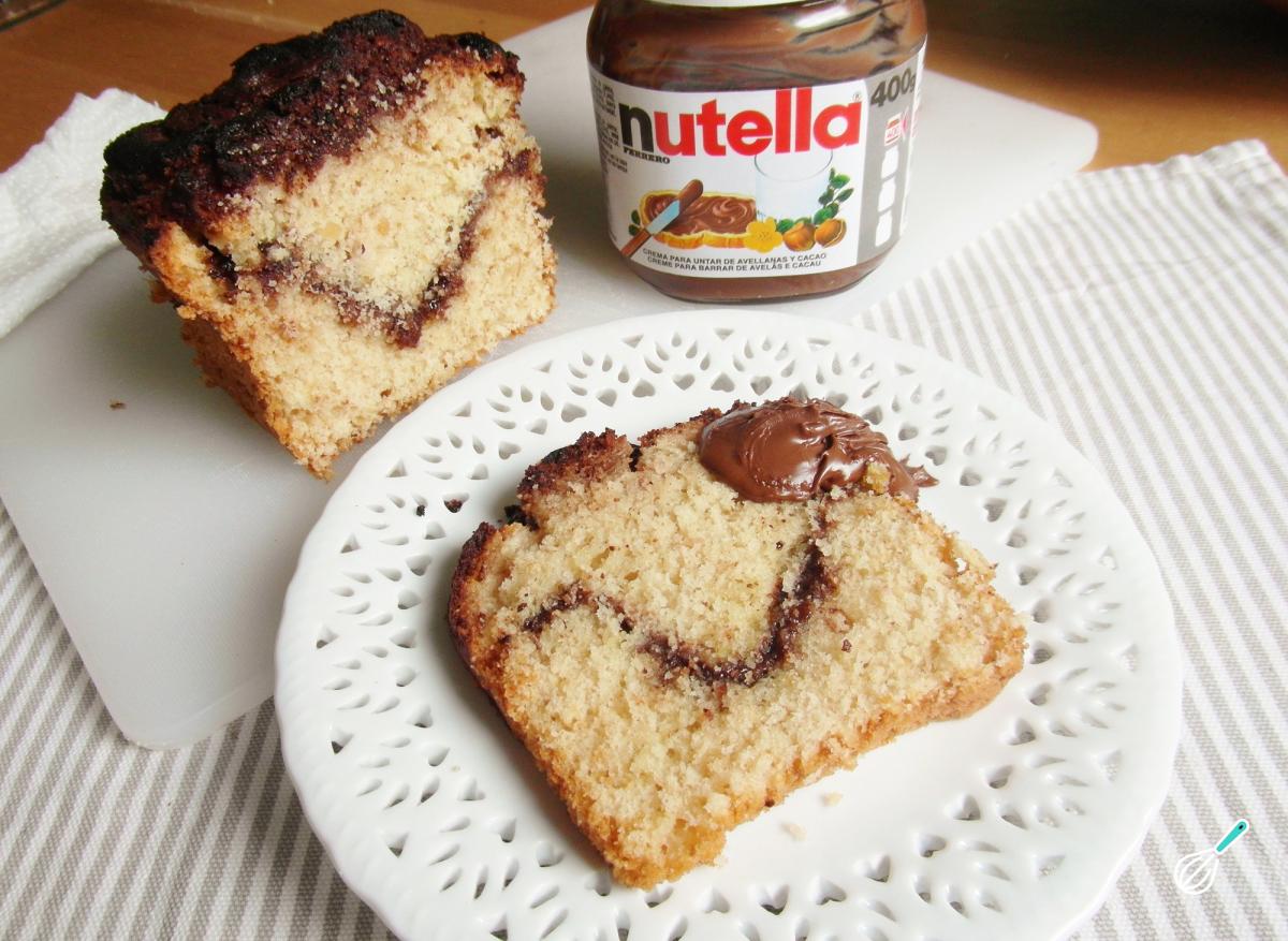 Receita de Bolo mármore com Nutella