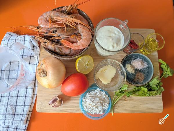 Receita de Creme de camarão - Passo 1
