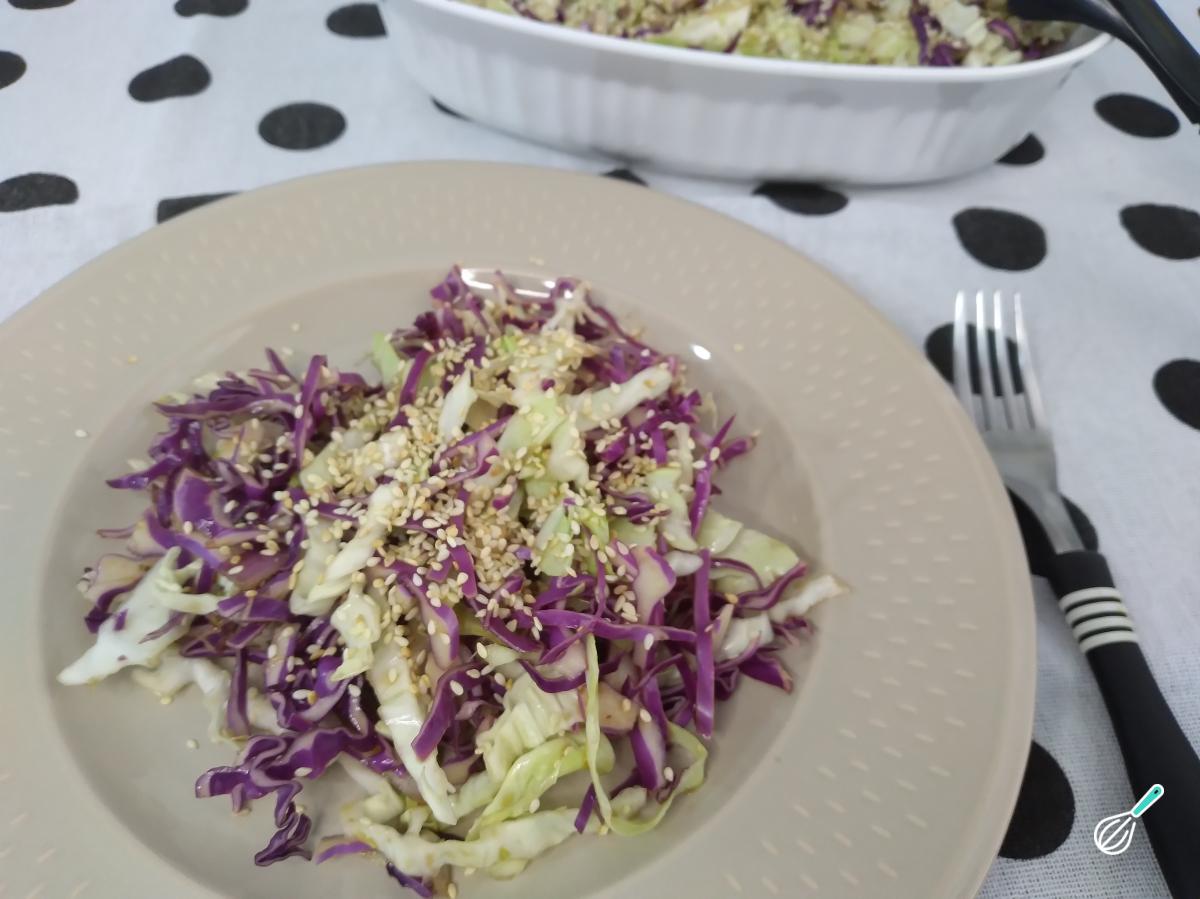 Receita de Salada de repolho com shoyu