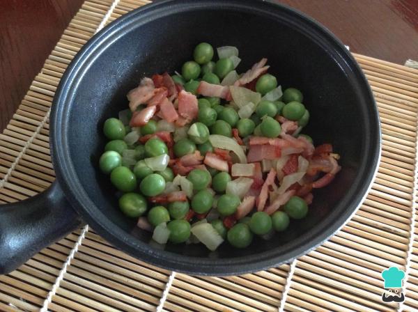 Receita de Ervilha com bacon