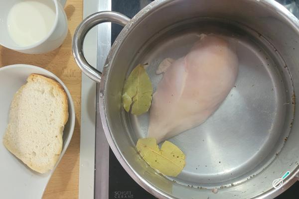 Receita de Arroz com creme de galinha - Passo 2